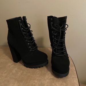 Black ankle boots